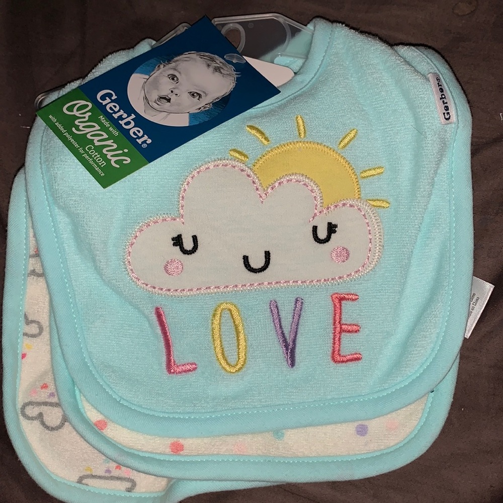 Baby girl bibs